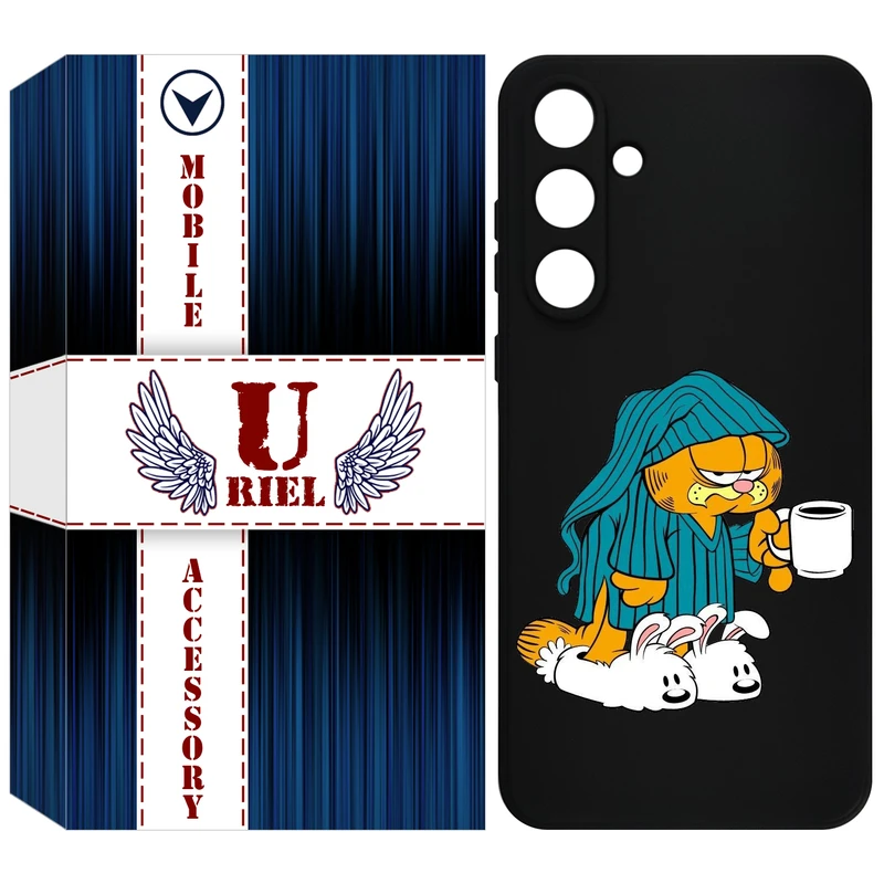 کاور یوریل مدل KSH کد 72 طرح گارفیلد مناسب برای گوشی موبایل سامسونگ Galaxy S24 FE