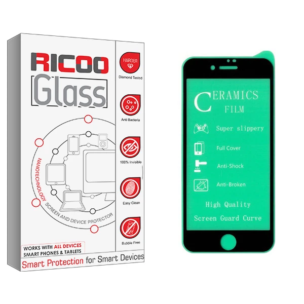 محافظ صفحه نمایش سرامیکی ریکوو مدل +HD مناسب برای گوشی موبایل اپل iPhone 8 Plus