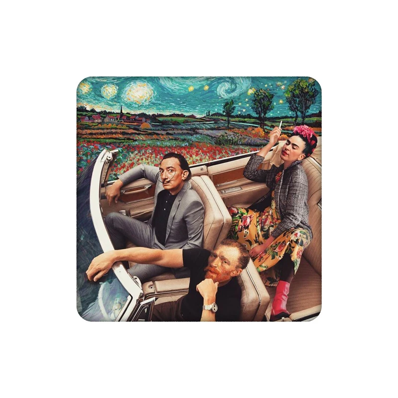 زیرلیوانی طرح فریدا،دالی،ونگوگ در شب ستاره باران کد 5377157