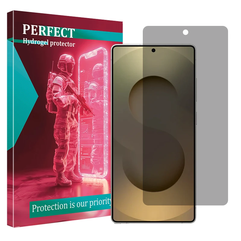 محافظ صفحه نمایش حریم شخصی پرفکت مدل Tough مناسب برای گوشی موبایل سامسونگ Galaxy S25 Ultra