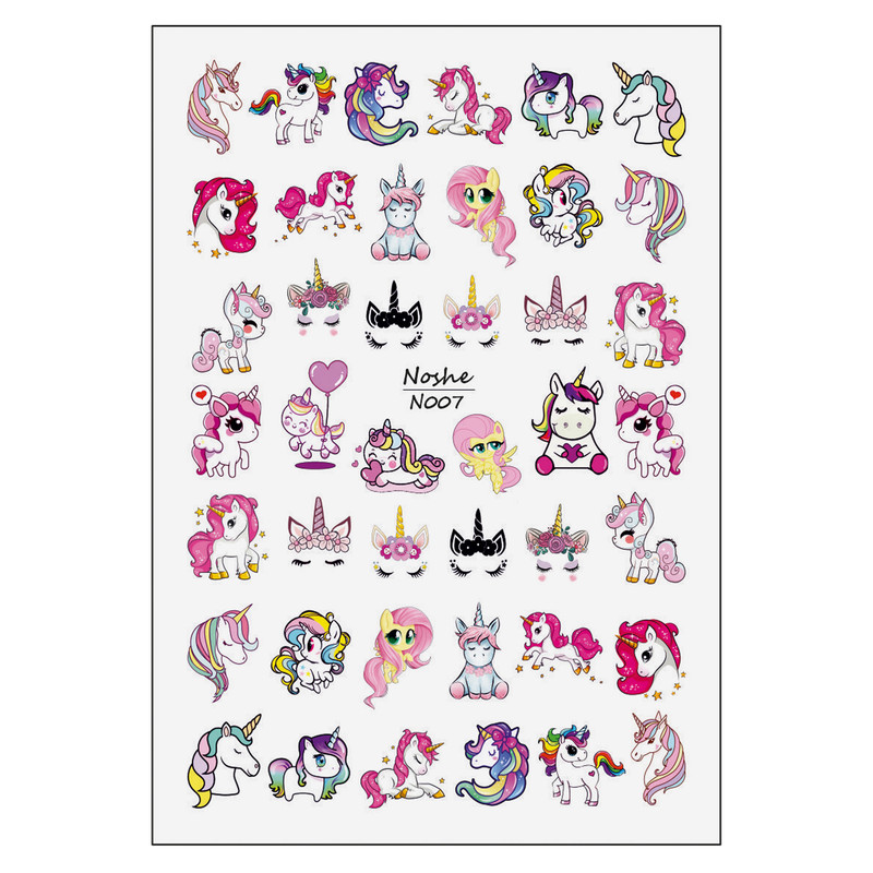 برچسب لنز ناخن مدل کارتونی کد N07-45-51-59 مجموعه 4 عددی