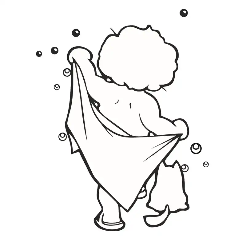 استیکر درب حمام مدل من و پیشی