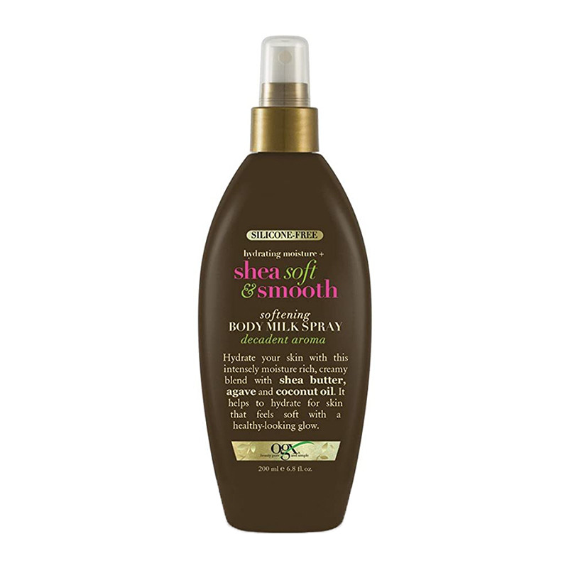 اسپری نرم کننده  بدن او جی ایکس مدل Shea Soft & Smooth Body Milk حجم 200 میلی لیتر
