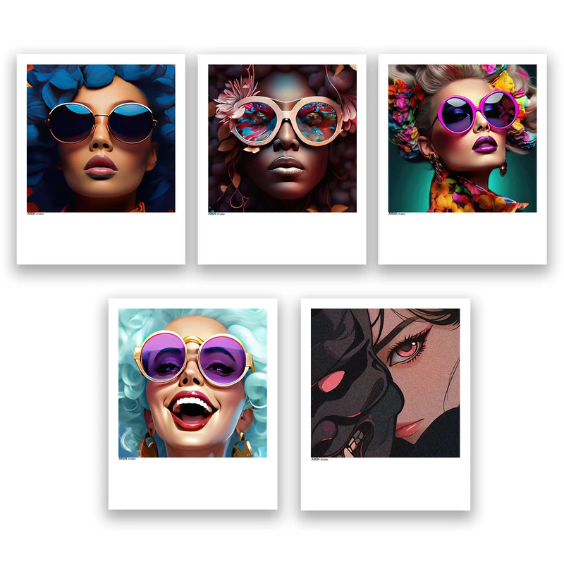 آویز تزیینی عرش مدل فانتزی دختر کد Asa789 مجموعه پنج عددی