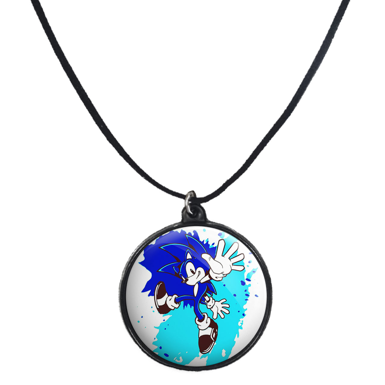 گردنبند پرمانه طرح سونیک کد pmb.15082 مدل دو طرفه