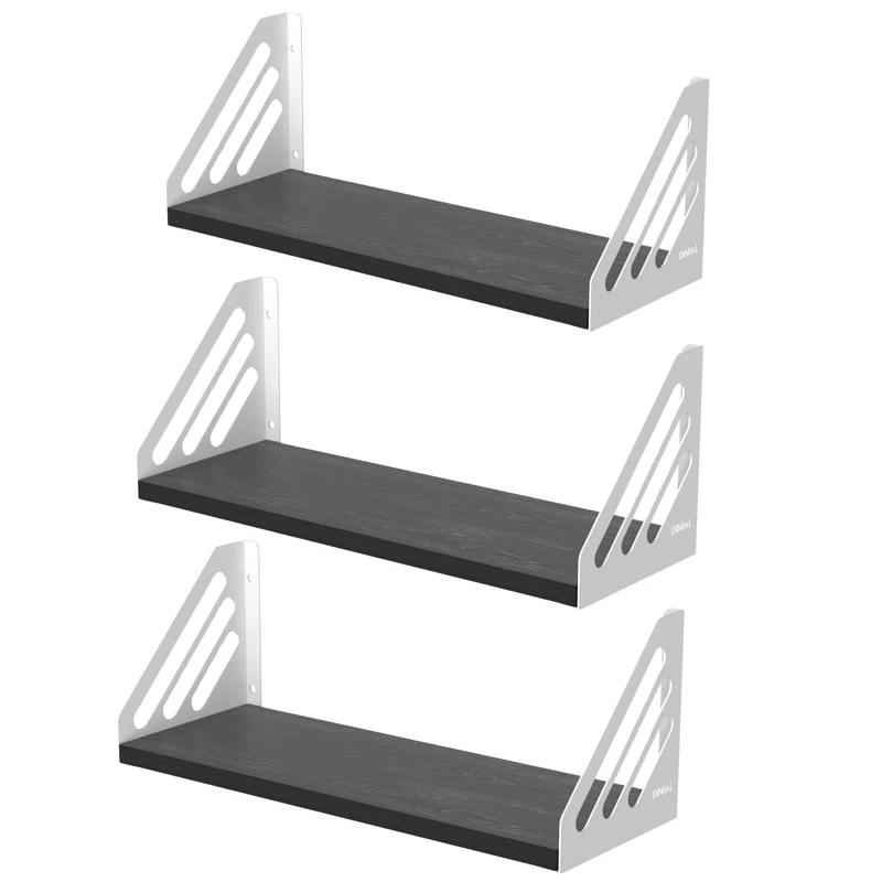 شلف دیواری دینیال مدل p.s خطی کد DN4015 مجموعه سه عددی