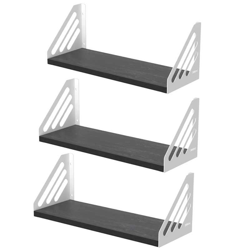 شلف دیواری دینیال مدل p.s خطی کد DN4015 مجموعه سه عددی