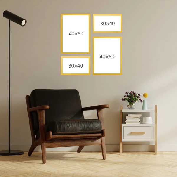 قاب عکس بکلیت مدل 215T مجموعه چهار عددی 