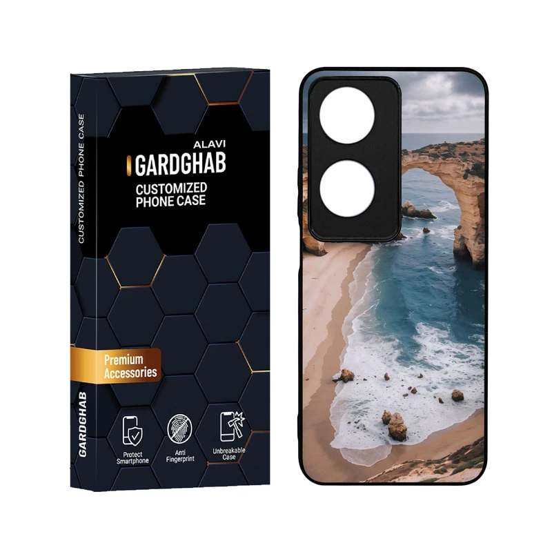 کاور گارد قاب علوی مدل دور ژله ای منظره و طبیعت مناسب برای گوشی موبایل آنر X7B 4G