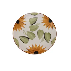 بشقاب غذاخوری مدل آفتابگردان بسته 6 عددی