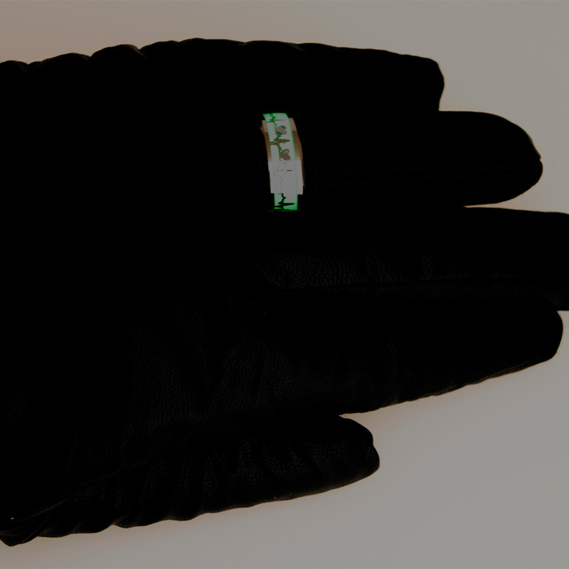 انگشتر برانت مدل شبتاب طرح ضربان قلب