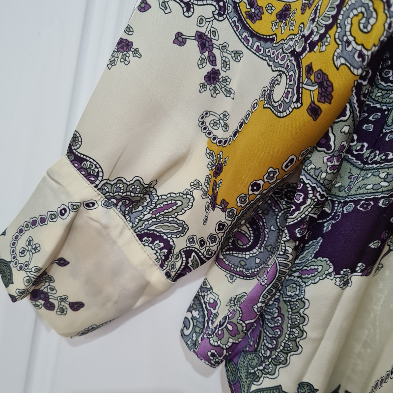 شومیز آستین بلند زنانه مدل پترن بته جقه کد ۶