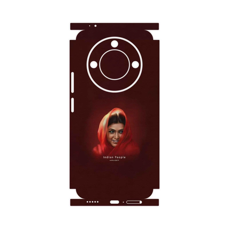 برچسب پوششی ماهوت مدل Portrait of an Indian Woman-FullSkin مناسب برای گوشی موبایل آنر X9c Smart