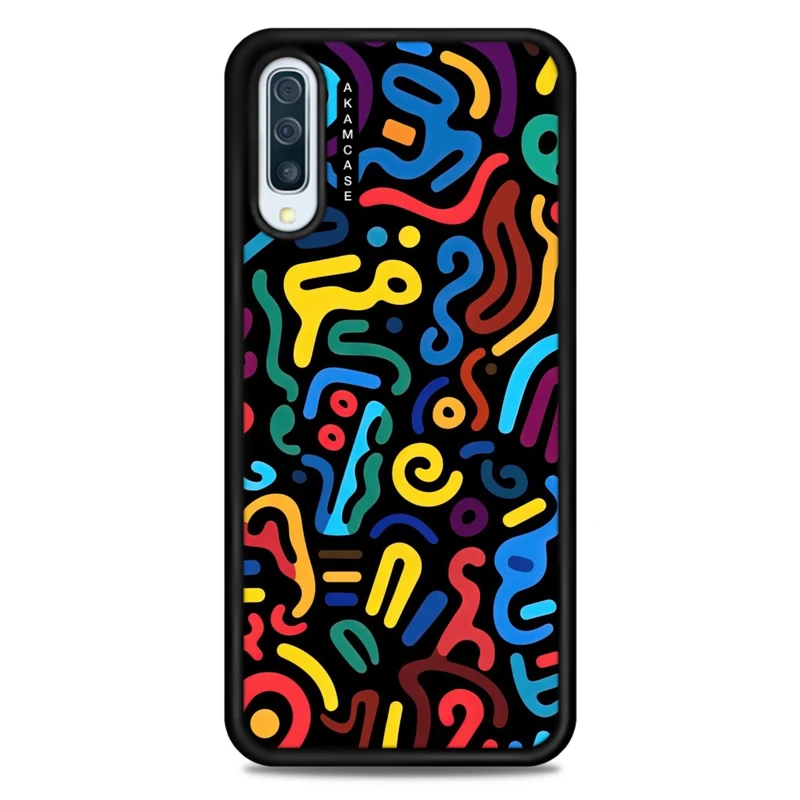 کاور آکام مدل AMC-WSGA50-DOODLE20 مناسب برای گوشی موبایل سامسونگ Galaxy A50