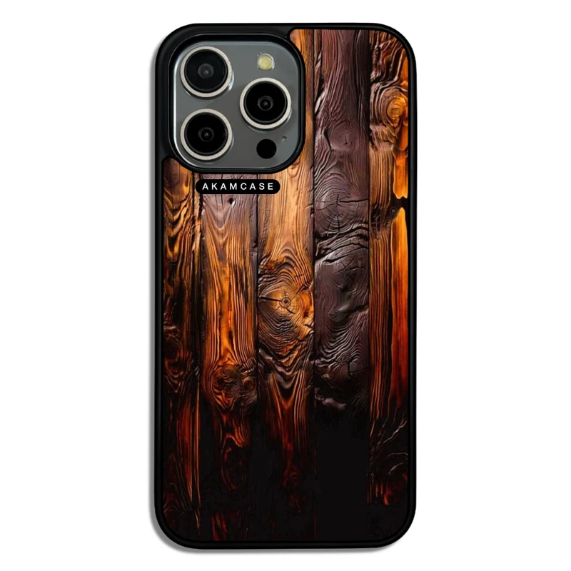 کاور آکام مدل AMC-WA15PROMAX-WOOD-14 مناسب برای گوشی موبایل اپل iPhone 15 Pro Max