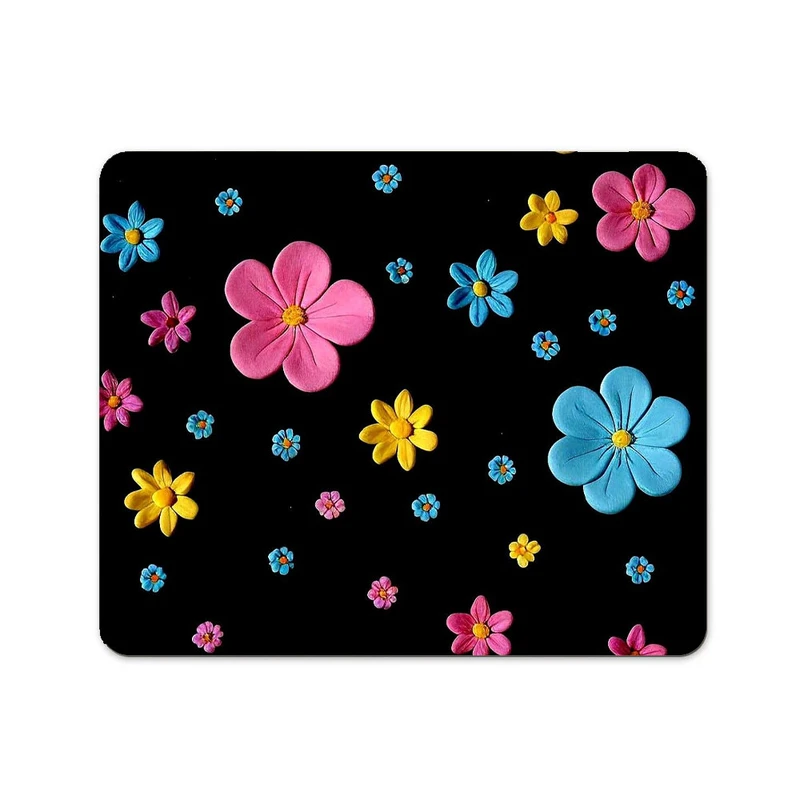 ماوس پد پاد آفرین طرح گل کد 206 سایز 19*24 سانتی متر