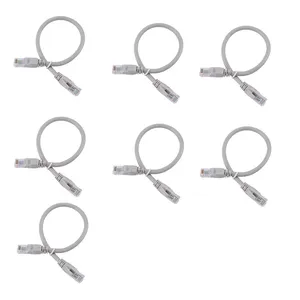 کابل شبکه CAT6 دی-نت مدل RJ45 GRAY طول 0.3 متر مجموعه 7 عددی