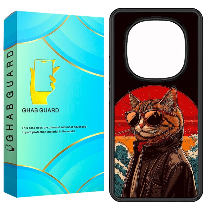 کاور قاب گارد طرح گربه مدل GN14P مناسب برای گوشی موبایل شیائومی Redmi Note 14 Pro 5G / Note 14 Pro Plus 5G