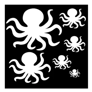 شابلون باتیس آرت طرح هشت پا کد 595