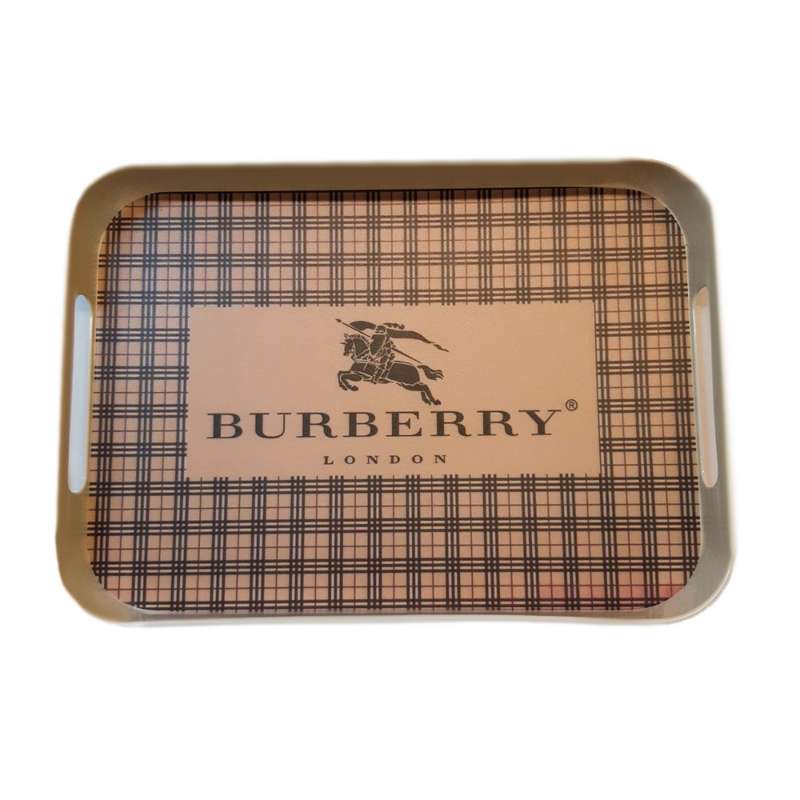 سینی مدل ملامین سان ورلد طرح BURBERRY LONDON