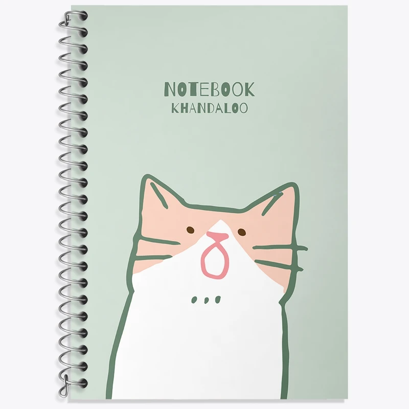 دفتر لغت 50 برگ خندالو طرح گربه (Cat) کد N905