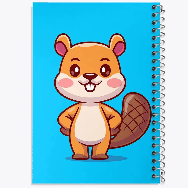 دفتر نت موسیقی 50 برگ خندالو مدل حیوانات بامزه سمور کد 29671