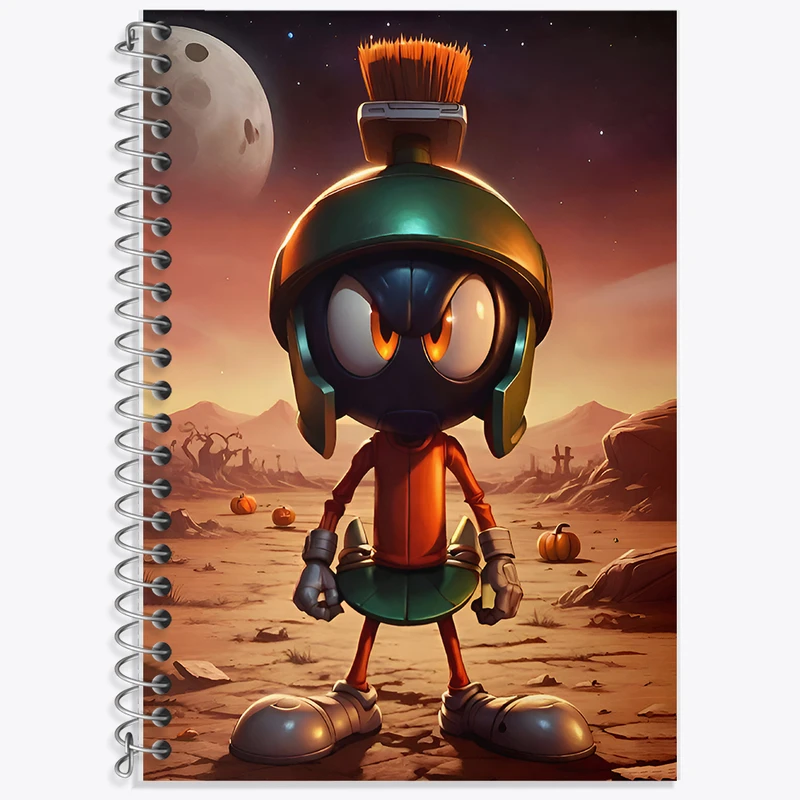 دفتر لغت 50 برگ خندالو طرح ماروین مریخی (Marvin the Martian) کد F8165
