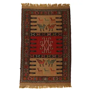 گلیم دستبافت دومتری کد 140444