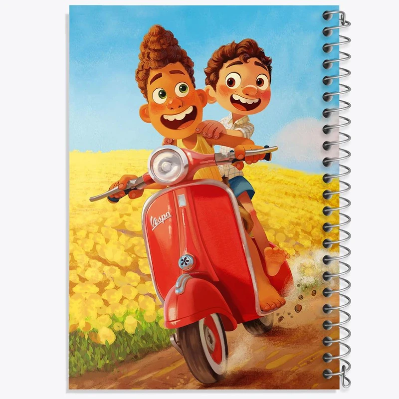 دفتر ژورنال نویسی 50 برگ خندالو مدل نقطه ای طرح انیمیشن لوکا Luca کد 4538