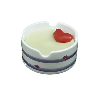 شمع مدل لبه دار طرح راه راه قلب