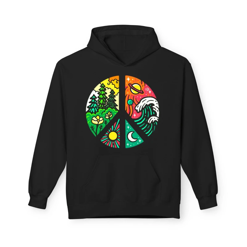 هودی مردانه پاد آفرین مدل طبیعت کد q24