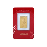 شمش طلا 24 عیار ایران&zwnj; شمش مدل سیمرغ 1g