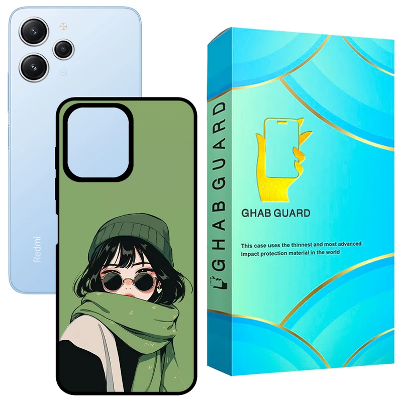 کاور قاب گارد طرح دختر مدل GCHPR12 مناسب برای گوشی موبایل شیائومی Redmi 12 4G / Redmi 12 5G / Poco M6 Pro 5G