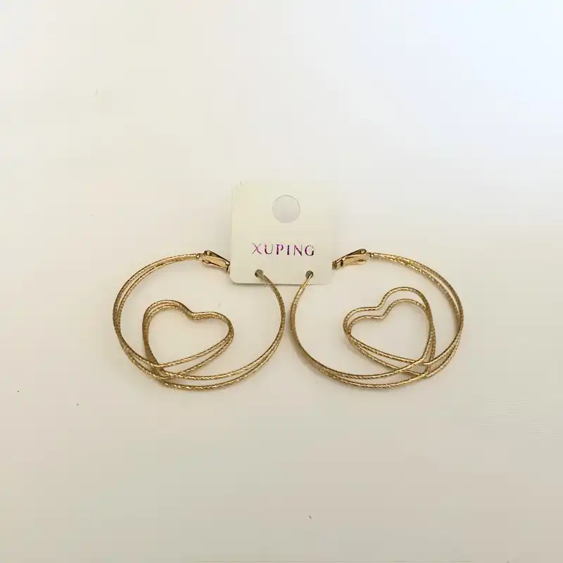 گوشواره زنانه ژوپینگ مدل قلبی