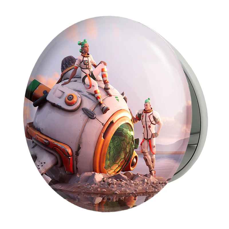 آینه جیبی خندالو طرح بازی فورتنایت Fortnite مدل تاشو کد 26292 