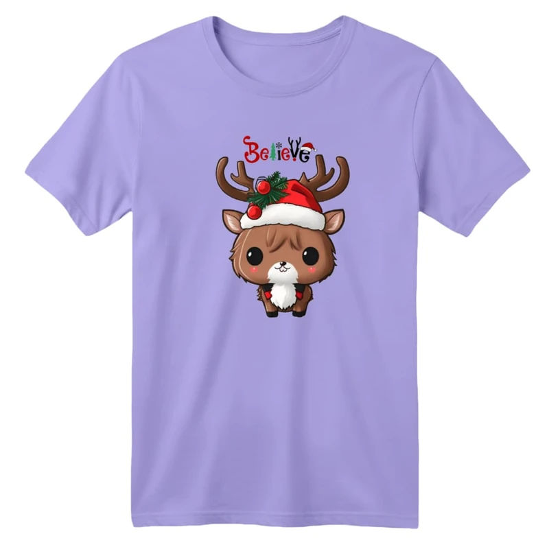 تی شرت آستین کوتاه بچگانه مدل گوزن کریسمس کد 5