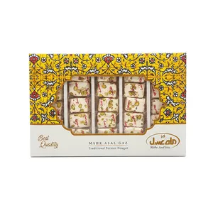 گز نوقا پسته 28 درصد گز ماه عسل زرد - 250 گرم