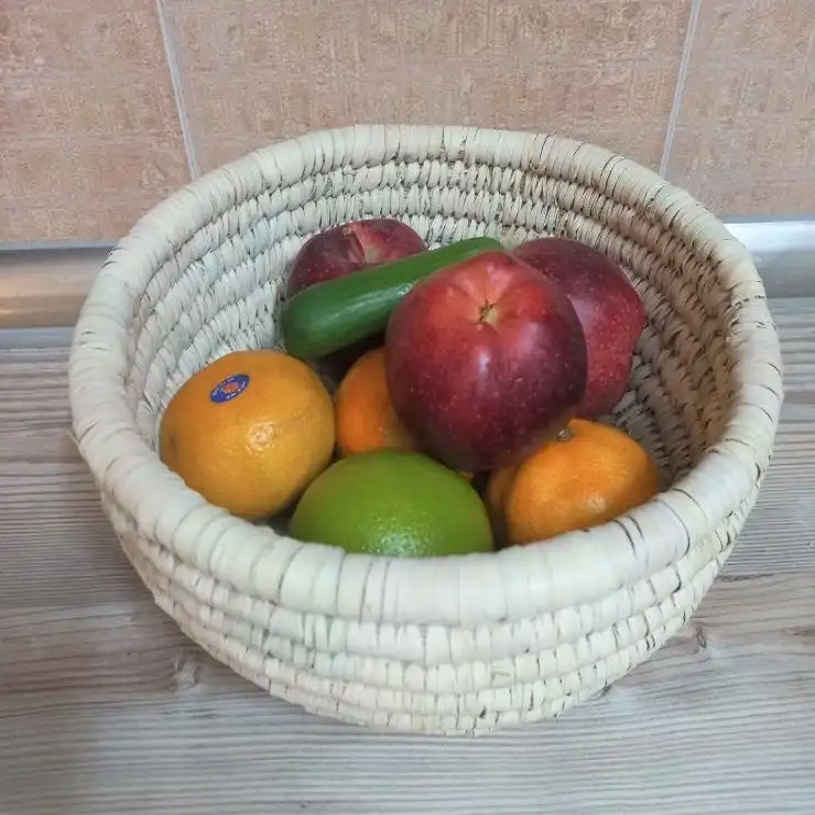 سبد حصیری مدل کپوبافی کد GE20