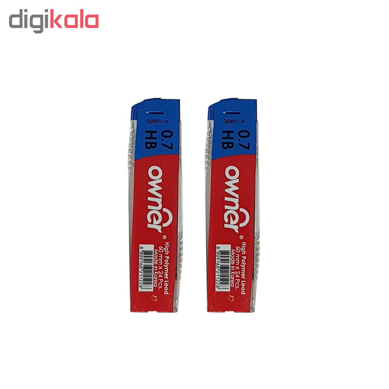نوک مداد نوکی 0.7 میلی متری اونر مدل High Polymer بسته 2 عددی