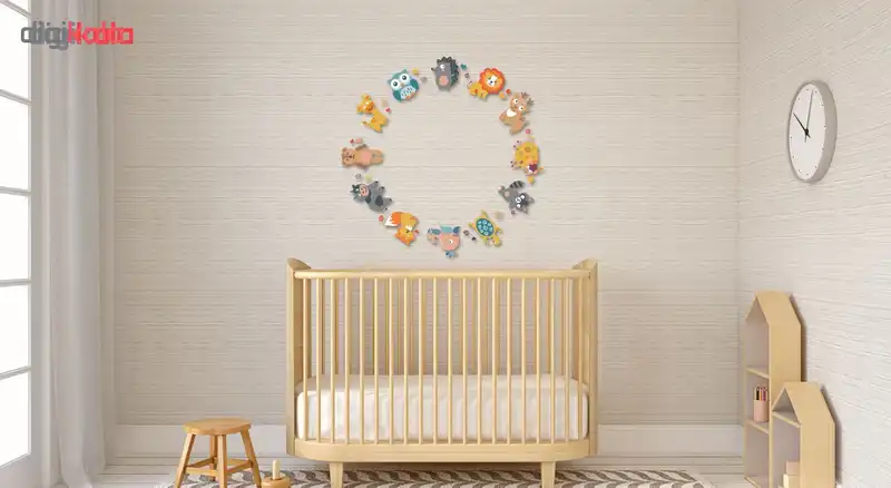 استیکر چوبی ژیوار طرح حلقه حیوانات