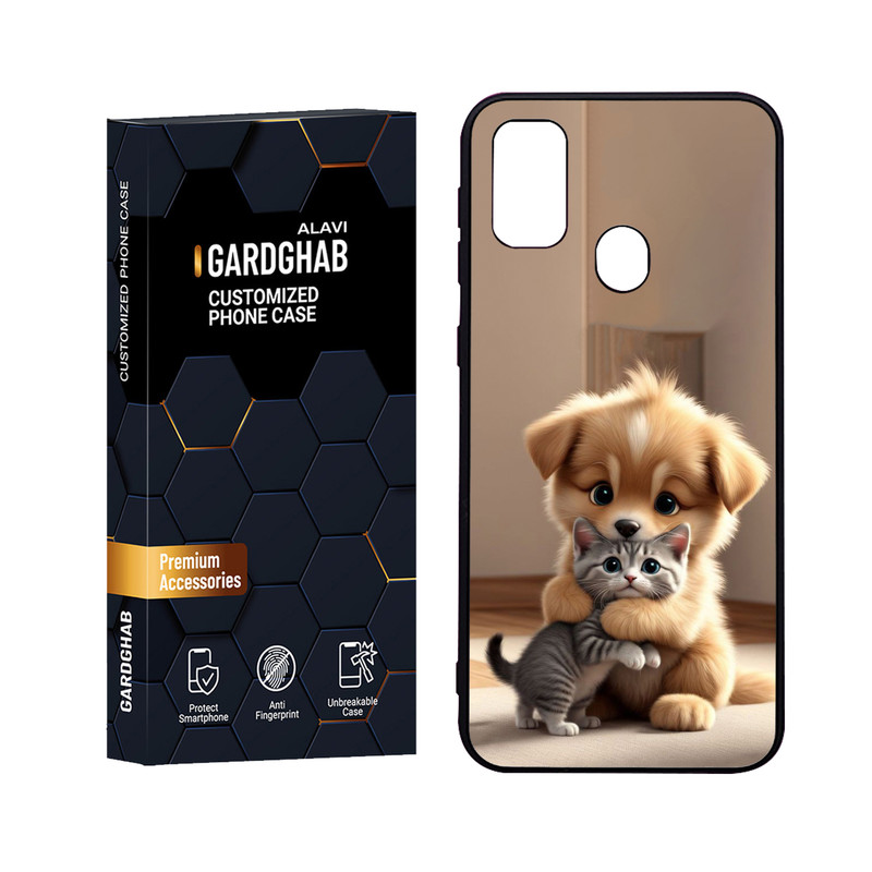 کاور گارد قاب علوی مدل Glass مناسب برای گوشی موبایل سامسونگ Galaxy M21
