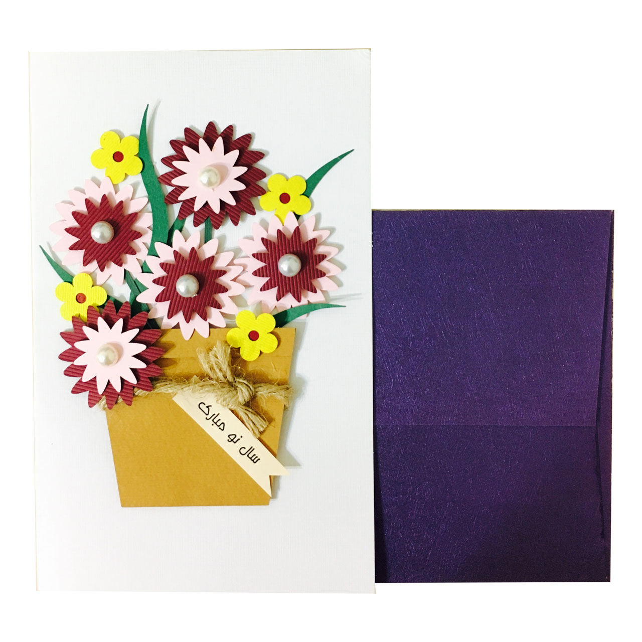 کارت پستال دست ساز مدل Flower03