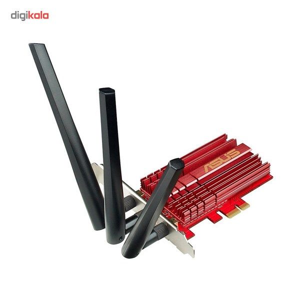 کارت شبکه بیسیم، دو بانده و PCI Express ایسوس مدل PCE-AC68 main 1 2
