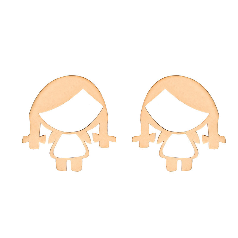 گوشواره طلا 18 عیار زنانه قیراط طرح دختر کد GH5216 گوشواره طلا 18 عیار زنانه قیراط طرح دختر کد GH5216