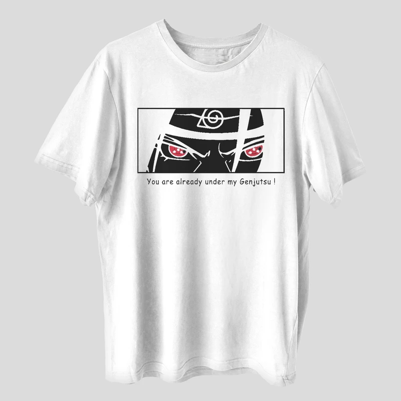 تی شرت آستین کوتاه مردانه مدل انیمه ای ناراتو شخصیت ایتاچی کد anm249