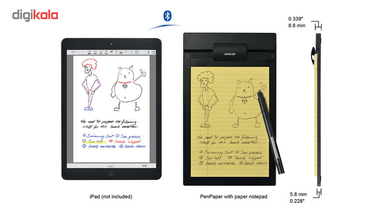 دفترچه یادداشت دیجیتال ایس کد مدل PenPaper 2