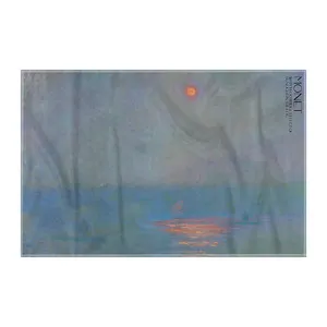 کاغذ کادو ترمه طراحان ایده مدل پل واترلو، اثر نور خورشید در مه از مونه کد art0190 سایز 57x37 سانتی متر