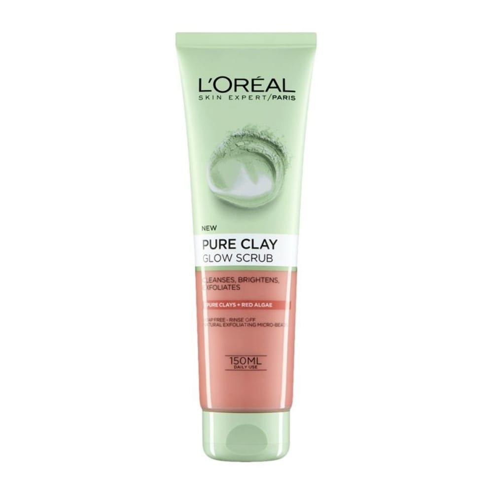 اسکراب  لایه بردار پوست لورآل مدل Pure Clay حجم 150 میلی لیتر