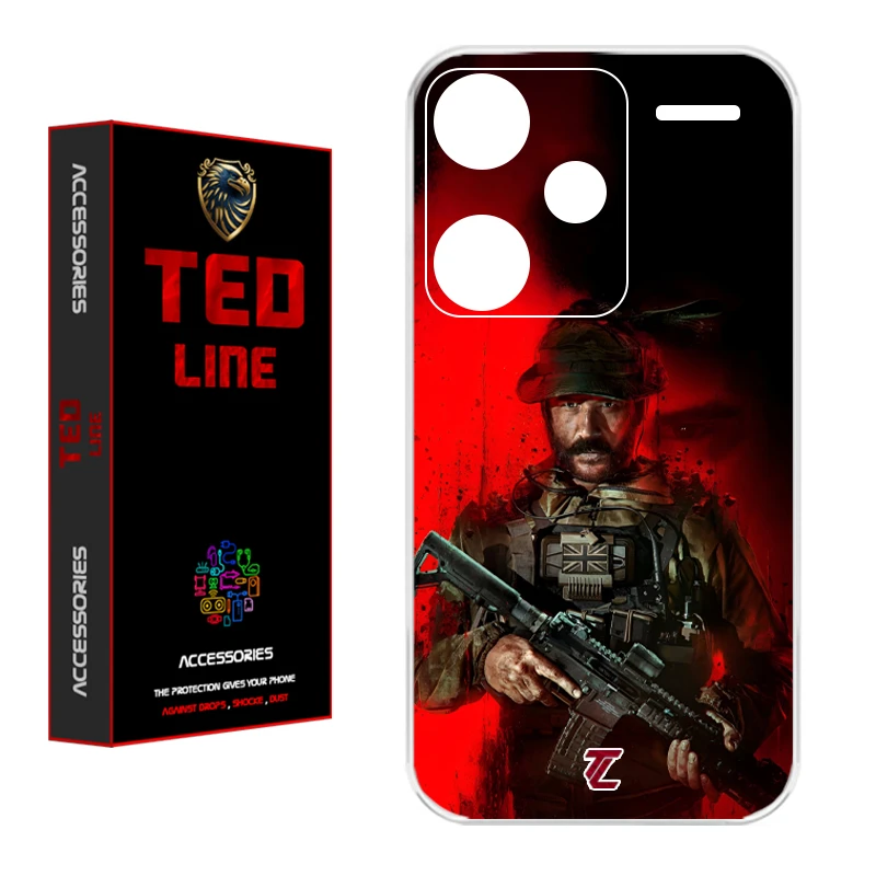 کاور تدلاین طرح کاپیتان پرایس کد 1200 مناسب برای گوشی موبایل شیائومی Redmi Note 13 Pro Plus