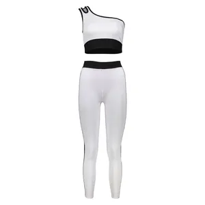 ست نیم تنه و لگینگ ورزشی زنانه کد W001